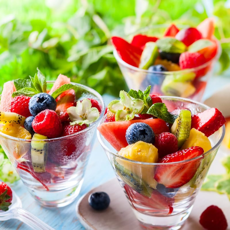 Fruits, Salads and Desserts